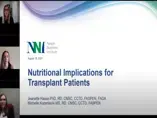 Nutritional Implications for Transplant Patients