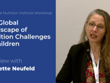 Interview with Lynette Neufeld: What is the global landscape of malnutrition in children? (videos)