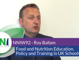 NNIW92 Expert Interview - Food and Nutrition Education, Policy and Training in UK Schools (videos)