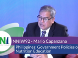 NNIW92 Expert Interview - Philippines: Government Policies on Nutrition Education (videos)