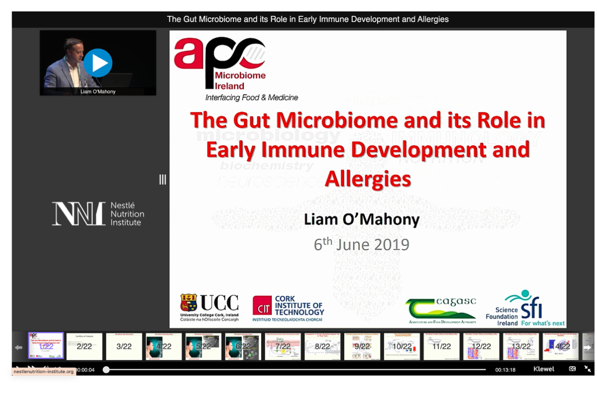 The Gut Microbiome and its Role in Early Immune Development and Allergies - Liam O'Mahony