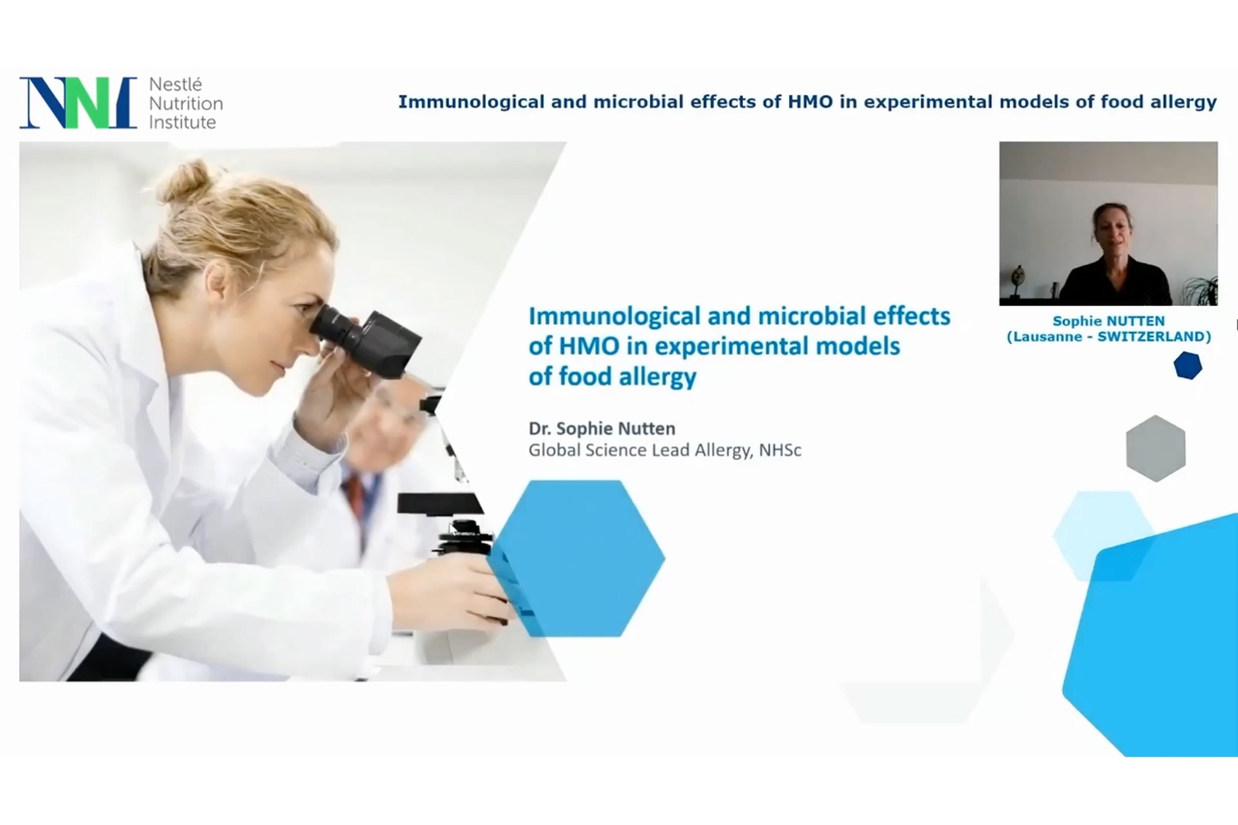 Immunological and microbial effects of HMO in experimental models of food allergy