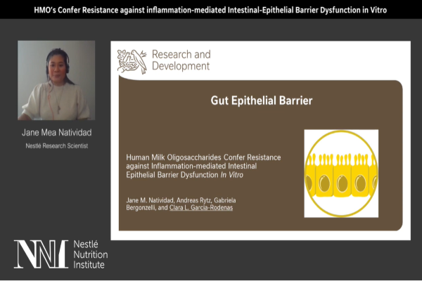 Jane Natividad: Human Milk Oligosaccharides Confer Resistance against Inflammation-mediated Intestinal Epithelial Barrier Dysfunction