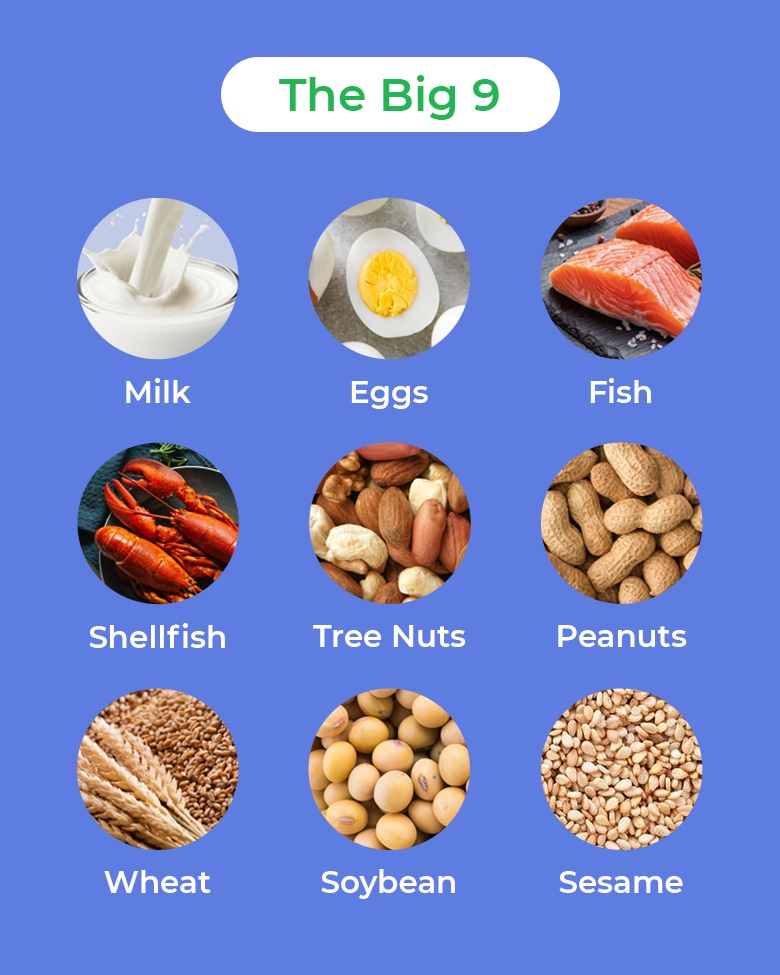 Figure 1. The Nine Major Food Allergens