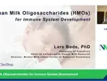 HMO for Immune system development by Lars Bode (videos)