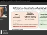 Not all carbohydrates are equal: a look at physiological response and metabolism -Prof. Luc Tappy (videos) Not all carbohydrates are equal: a look at physiological response and metabolism -Prof. Luc Tappy (videos)