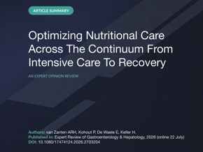 Optimizing Nutritional Care Across The Continuum From Intensive Care To Recovery: An Expert Opinion Review.png