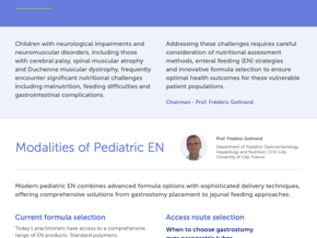 Proceedings - Clinical & Nutritional Considerations for Enteral Feeding in Pediatric Patients with Gastrointestinal Impairment