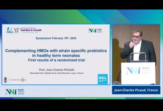 Complementing HMOs with strain specific probiotics in healthy term neonates: first results of a randomized trial