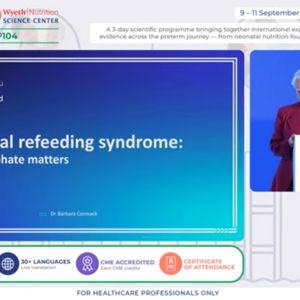 Neonatal refeeding syndomre: Why phosphate matters, Dr. Barbara Cormack (New Zealand)