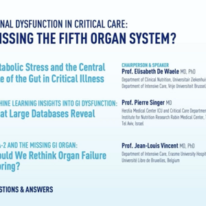Gastrointestinal Dysfunction in Critical Care: Are We Missing the Fifth Organ System?