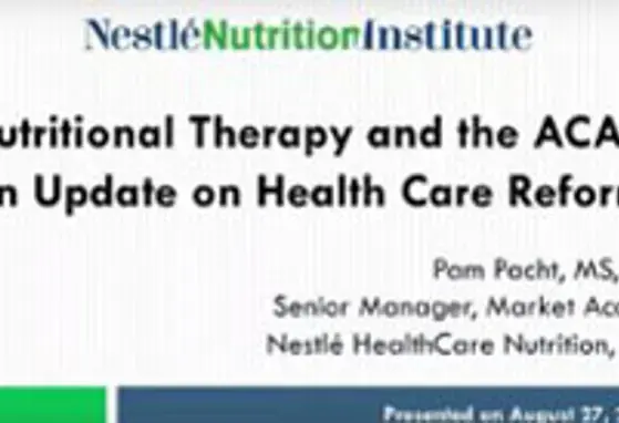 Nutritional Therapy and the ACA: An Update on Health Care Reform