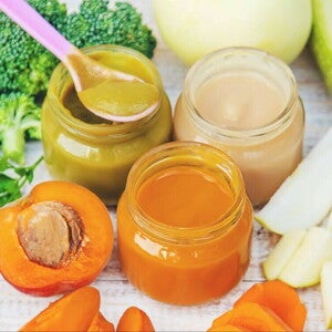 fruits and vegetables and bottled fruits and vegetable puree