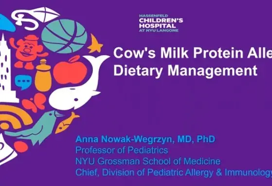 	Diagnosis and management of cow’s milk protein allergy in infants and children