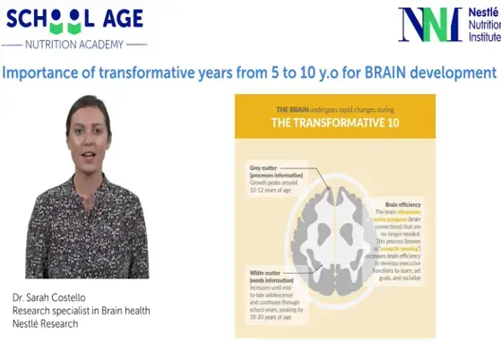 Importance of transformative years from 5 to 10 y.o on BRAIN development