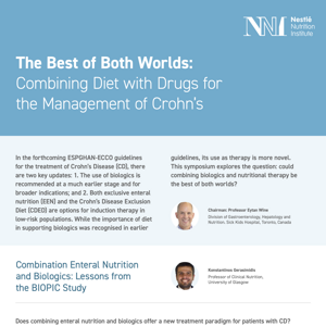 Symposium Proceeding - The Best of Both Worlds - Combining Diet with Drugs for the Management of Crohn’s