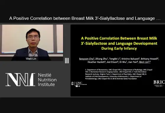 Weili Lin: A Positive Correlation between Breast Milk 3’ Sialyllactose and Language Development