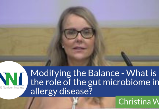 Modifying the Balance - What is the role of the gut microbiome in allergy disease? (videos)
