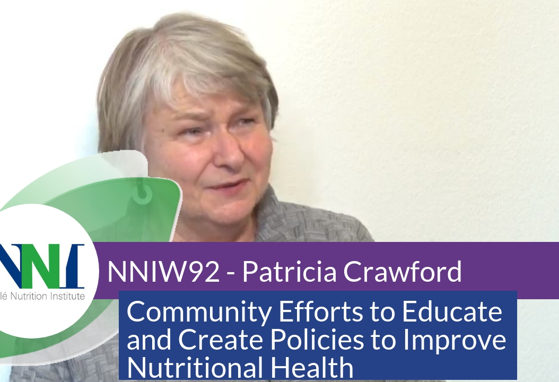 NNIW92 Expert Interview - Community Efforts to Educate to Improve Nutritional Health (videos) NNIW92 Expert Interview - Community Efforts to Educate to Improve Nutritional Health (videos)