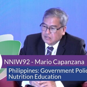 NNIW92 Expert Interview - Philippines: Government Policies on Nutrition Education (videos)