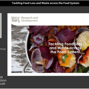 Tackling Food Loss and Waste across the Food System - Karen Cooper (videos)