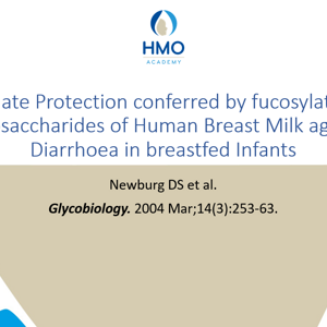 Innate Protection conferred by fucosylated Oligosaccharides of Human Breast Milk against Diarrhoea in breastfed Infants