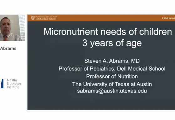 NNIW95: Micronutrients needs for children 1-3 years of age (videos)