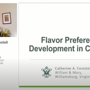 NNIW95: Taste development, perception and food preference in young children (videos)