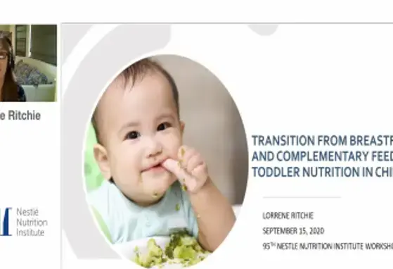 NNIW95: Transition from Breastfeeding & complementary feeding to "toddler nutrition" in childcare settings (videos)