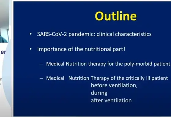 Nutritional management of patients with SARS-CoV-2 (videos) Nutritional management of patients with SARS-CoV-2 (videos)