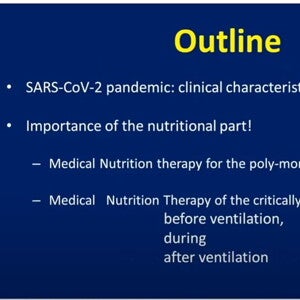 Nutritional management of patients with SARS-CoV-2 (videos)