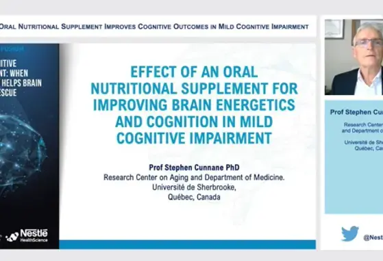 Effect of an Oral Nutritional Supplement for improving brain energetics and cognition (videos) Effect of an Oral Nutritional Supplement for improving brain energetics and cognition (videos)