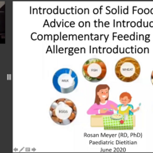 Introduction of Solid Foods: Where Advice on the Introduction of Complementary Feeding and Food Allergen Introduction (videos)