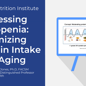 Addressing Sarcopenia: Optimizing Protein Intake with Aging (videos)
