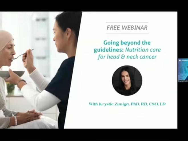 Going Beyond the Guidelines: Nutrition Care for Head & Neck Cancer