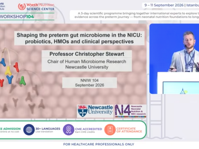 Shaping the Preterm Gut Microbiome in the NICU, Prof. Christoper Stewart (UK)