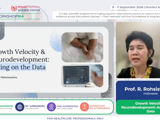 Growth Velocity & Neurodevelopment: Acting on the Data, Prof. R. Rohsiswatmo (Indonesia)