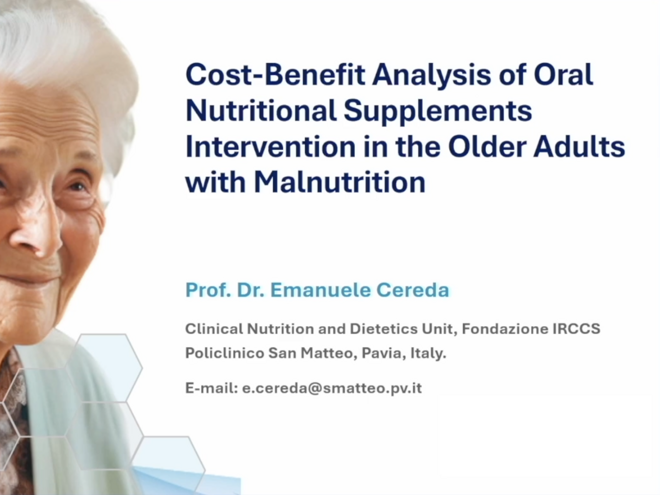 EuGMS 2024 - Cost-Benefit Analysis of Oral Nutritional Supplements Intervention in the Older Adults