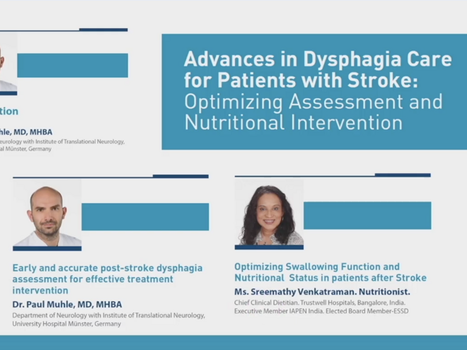ESSD 2024 - Paul Muhle - Early post-stroke dysphagia assessment for effective treatment intervention