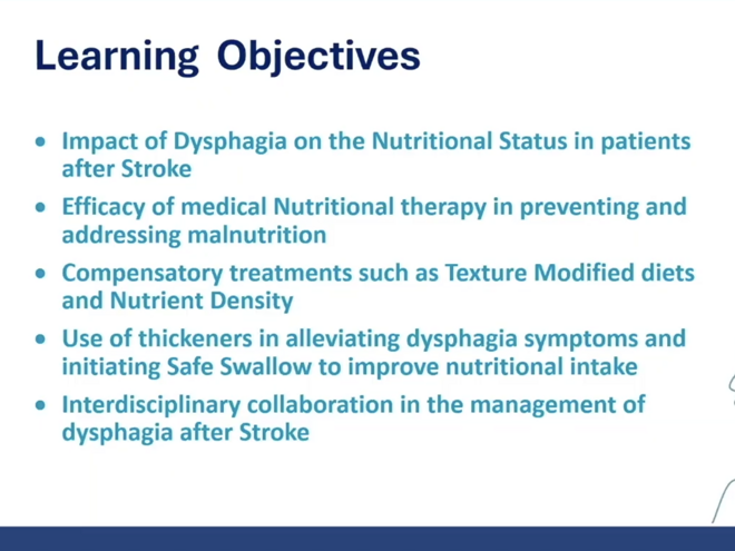 ESSD 2024 - Sreemathy Venkatraman - Optimizing Swallowing Function & Nutritional Status after Stroke