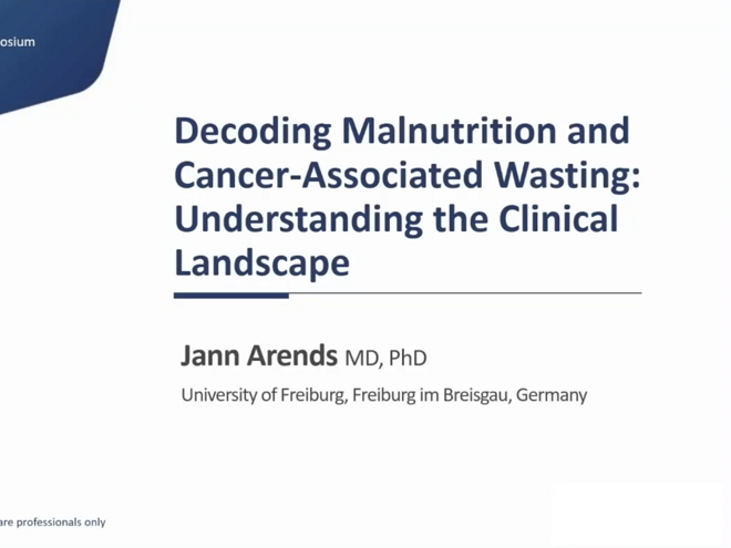 ESMO 2025 Decoding Malnutrition and Cancer-Associated Wasting, by Jann Arends