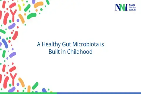 A Healthy gut microbiota is build in childhood A Healthy gut microbiota is build in childhood
